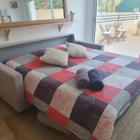 Apartamento 2 Pieces, Belle Terrasse, Clim & Wifi